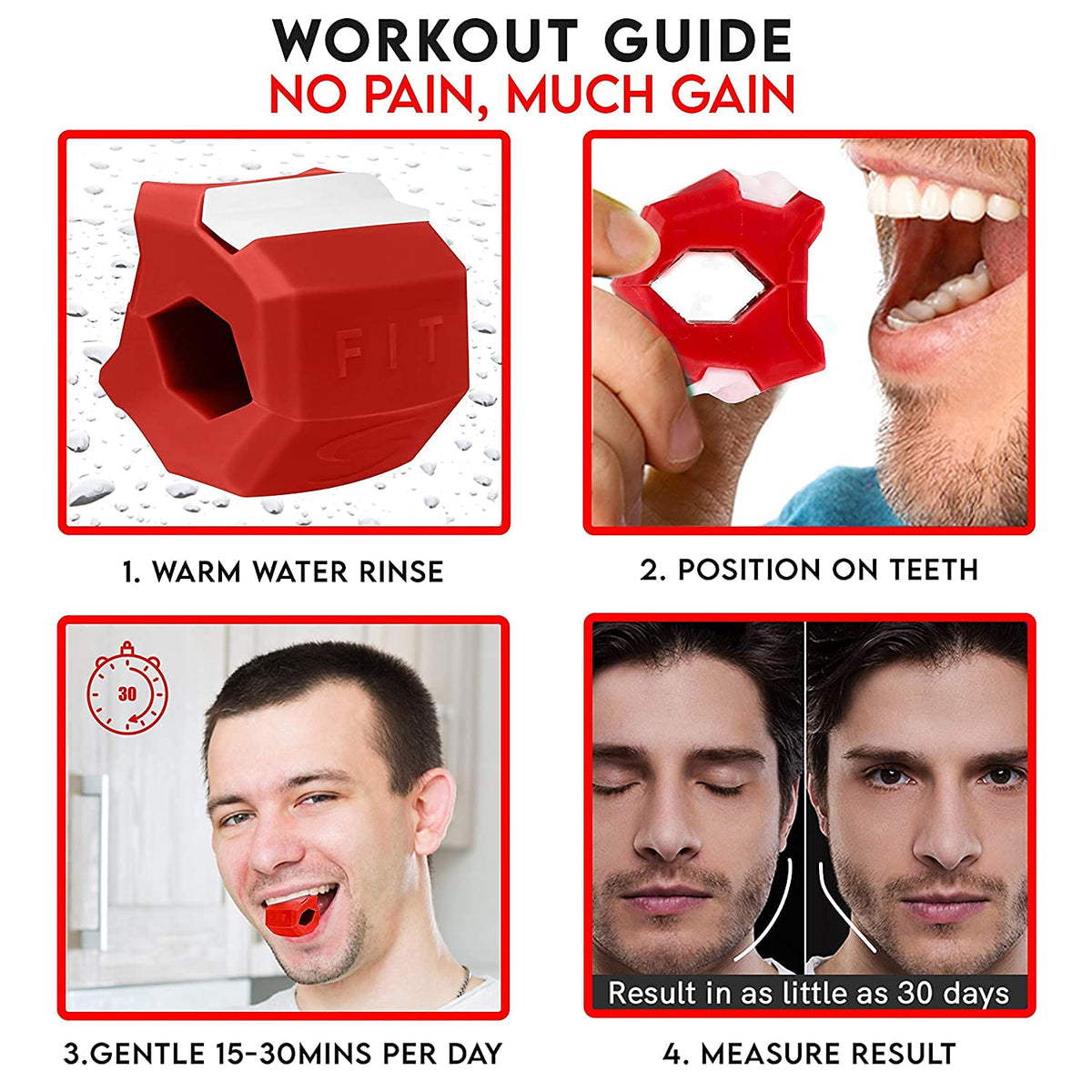Leosportz Jaw Exerciser for Men & Women