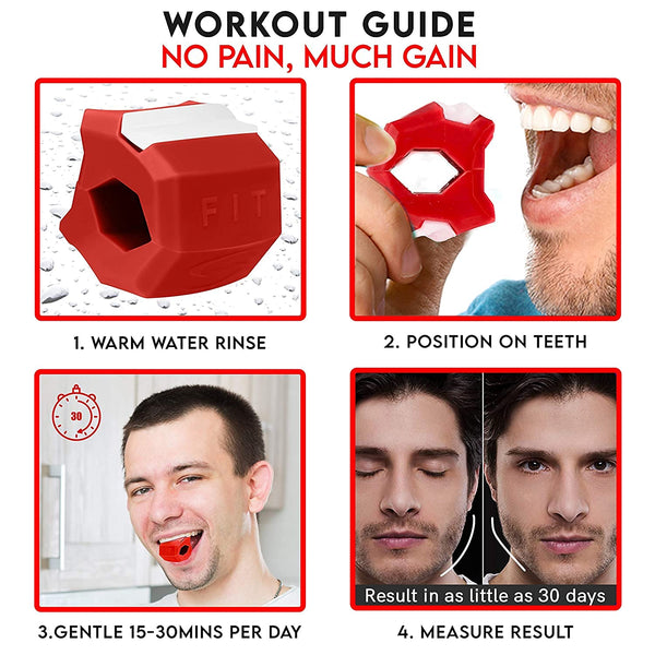 Leosportz Jaw Exerciser for Men & Women