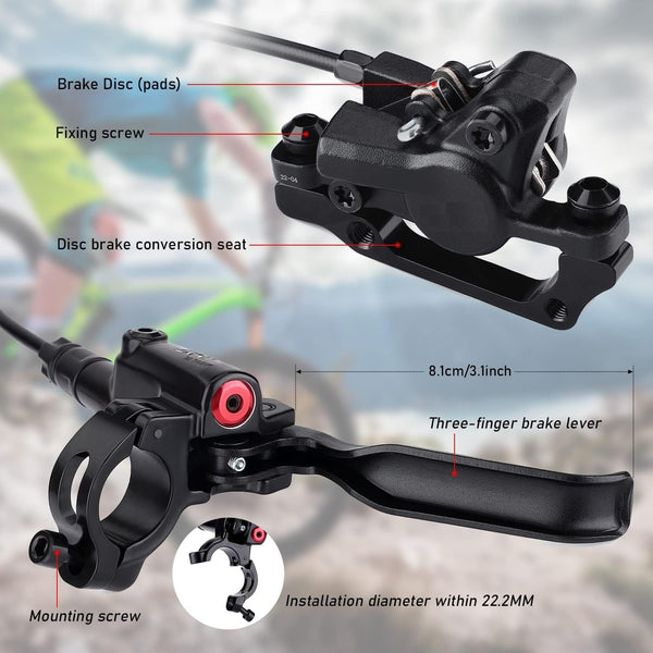 Leosportz Hydraulic Disc Brake Set for Cycles