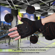 Leosportz Ventilated Workout Gloves for Men & Women
