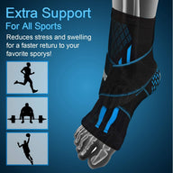 Leosportz Adjustable Ankle Support Brace Sleeve