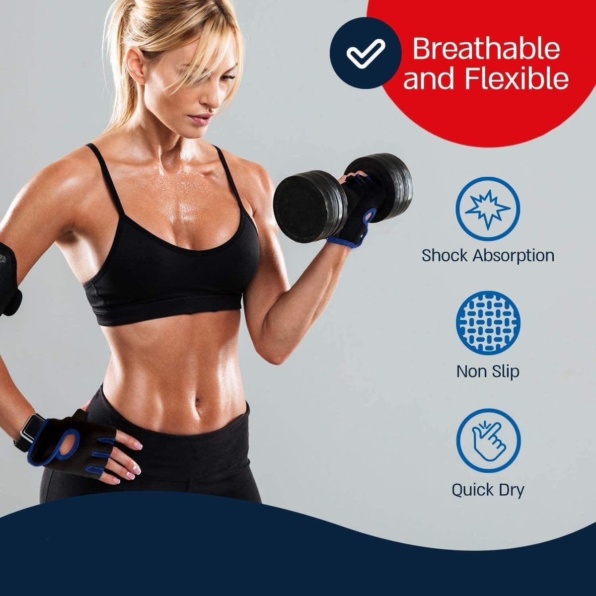 Leosportz Weight Lifting Gloves for Gym & CrossFit
