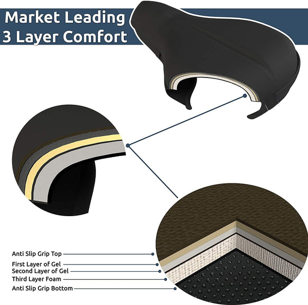 Leosportz Silicone Gel Cycle Seat Cover – Saddle Cushion