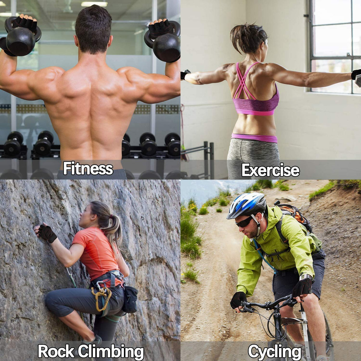 Leosportz Ventilated Workout Gloves for Men & Women