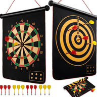 Leosportz Magnetic Dart Board Game - 6 Pc Darts Magnetic Dart Mat — Board with 12Pc Dart