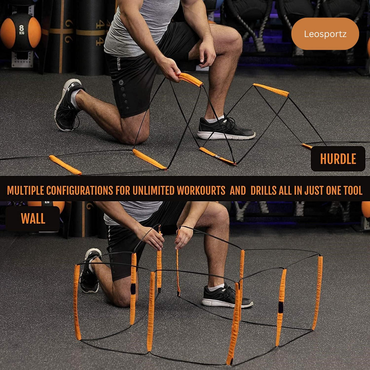 Leosportz Agility Speed Ladder & Hurdles Training Set