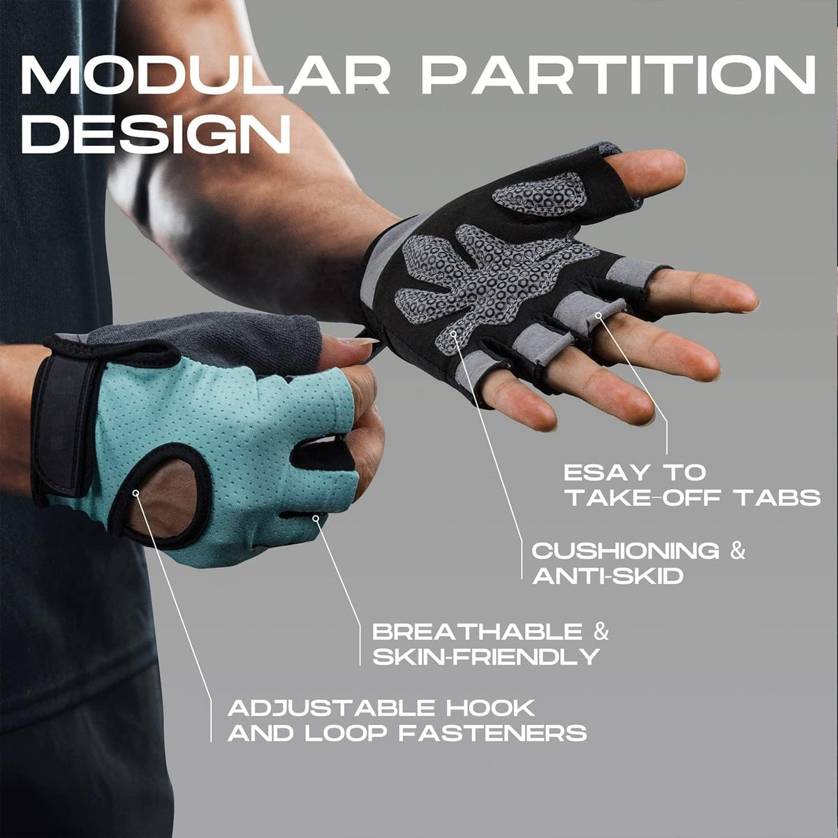 Leosportz Gym Gloves for Men and Women Workout