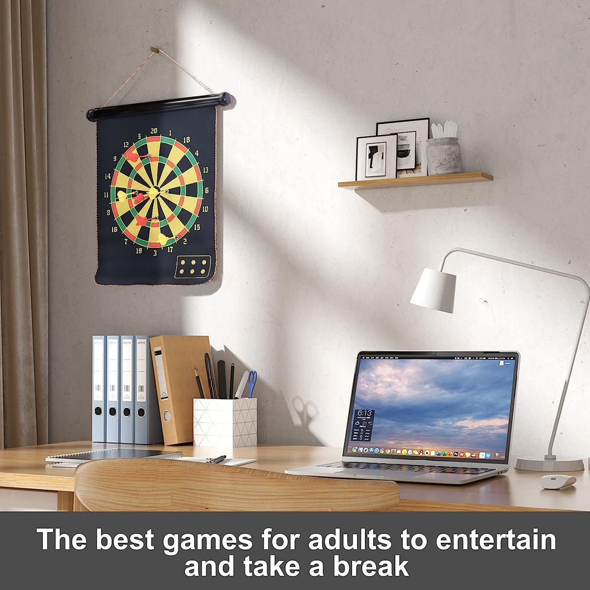 Leosportz Magnetic Dart Board Game for Kids