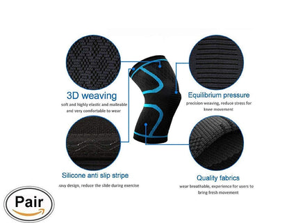 Leosportz 2 Pack Knee Brace, Knee Compression Sleeve