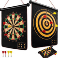 Leosportz Magnetic Dart Board Game - 6 Pc Darts Magnetic Dart Mat