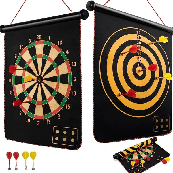 Magnetic Dart Board Game - 6 Pc Darts Magnetic Dart Mat