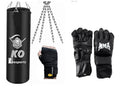 Leosportz Punching Bag Set With Boxing Wraps - Heavy Punching Bags