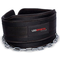 Gym Belt With Chain Dip - Heavy Weight Lifitng Belt