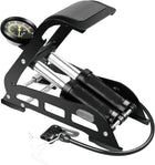 Leosportz Cycle Foot Pump With Pressure Gauge - Double Cylinder