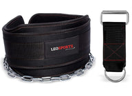 Gym Belt With Chain Dip - Heavy Weight Lifitng Belt