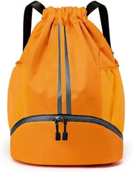 Leosportz Sports Drawstring Bag Backpack -Swimming, Gym,  Basketball Bag