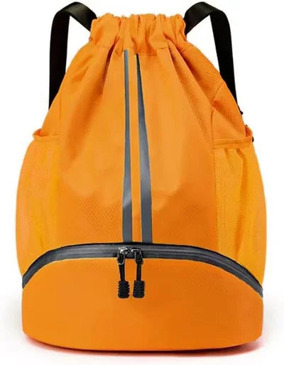 Leosportz Sports Drawstring Bag Backpack -Swimming, Gym,  Basketball Bag