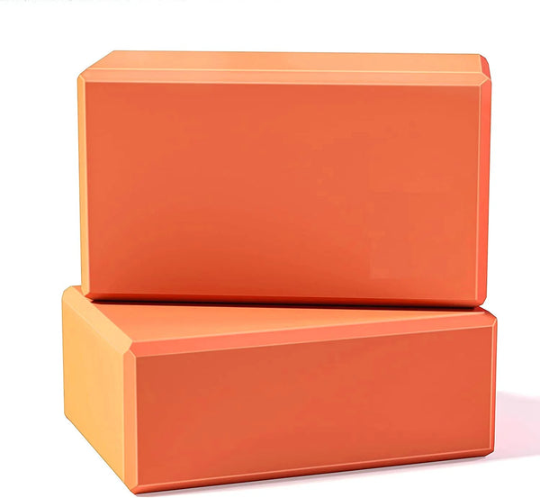 Yoga Blocks with Belt (2 Pc) - High - Density Eva Block