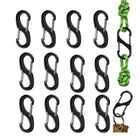 Leosportz Dual S Carabiners Snap Hook - Keychain Keyring S Shape Hook