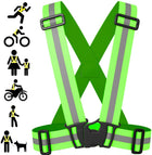 Leosportz Reflective Jacket For Cycling Running - Reflective Vest Belt