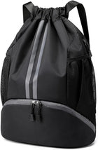 Leosportz Sports Drawstring Bag Backpack -Swimming, Gym,  Basketball Bag