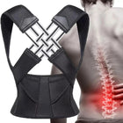 Leosportz Posture Corrector Women - Back Brace Support Belt Universal
