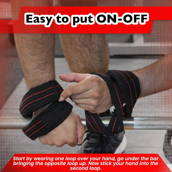 Weight Lifting Straps - Deadlift Straps With Handle