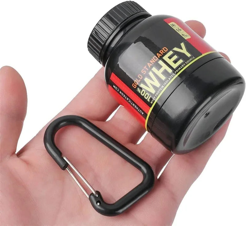 Whey Protein Powder Container Keychain - Easy To Carry