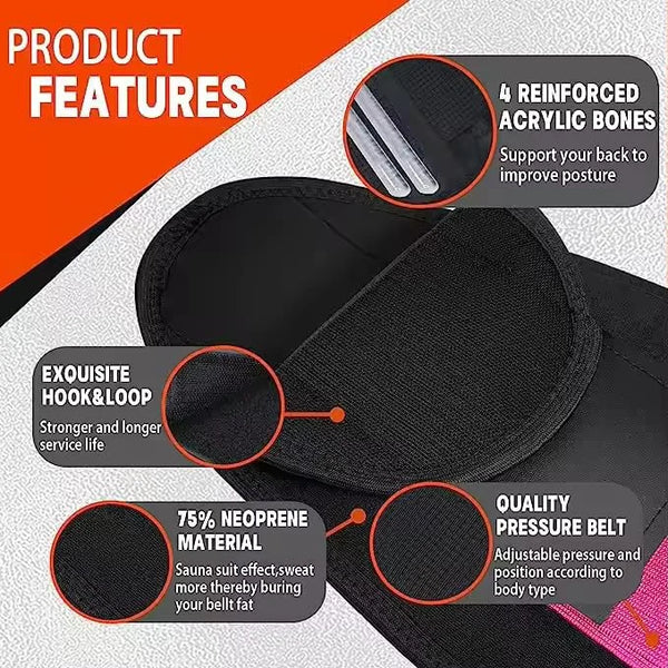 Waist Trainer Belt - Waist Cincher Trimmer - Slimming Body