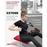 Gym Cable Attachment Straps For Heavy Workout - Versitle