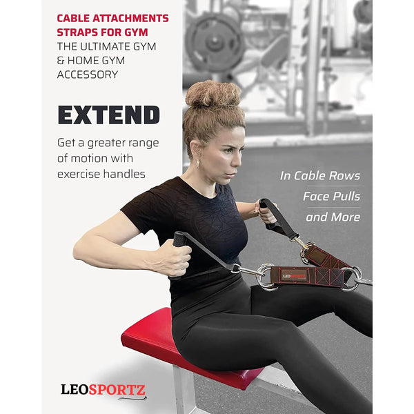 Gym Cable Attachment Straps For Heavy Workout - Versitle