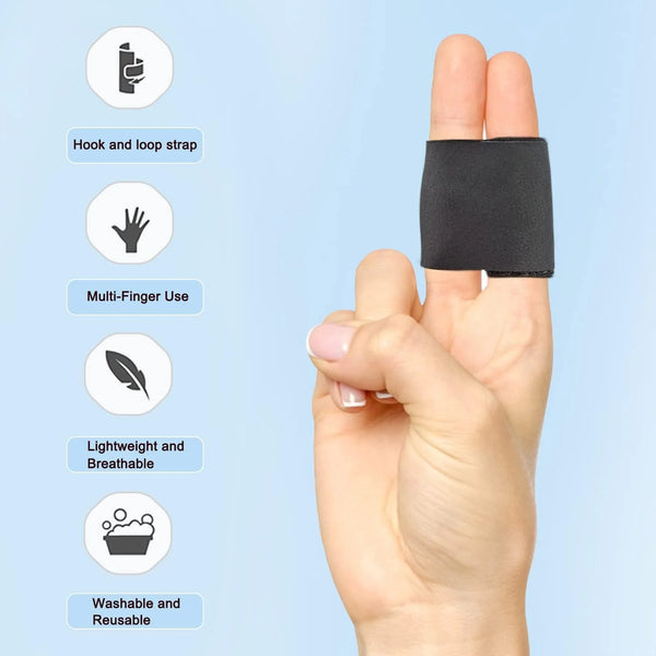 Finger Splint For Pain Relief - Reusable Dual Finger Support