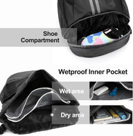 Leosportz Sports Drawstring Bag Backpack -Swimming, Gym,  Basketball Bag