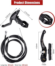 Complete Cycle Brake Set - Front Rear V Breaks With Pads