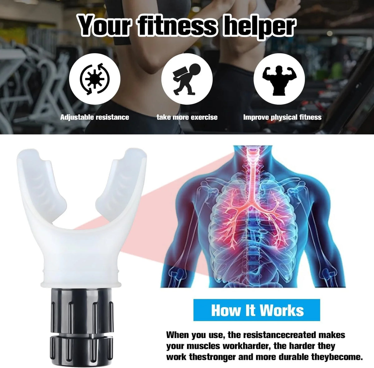 Leosportz Breath Trainering Equipment - Braething Trainer To Enhance