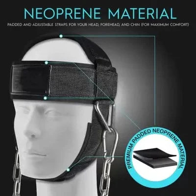 Leosportz Neck Harness For Weight Training - Head Harness Resistance