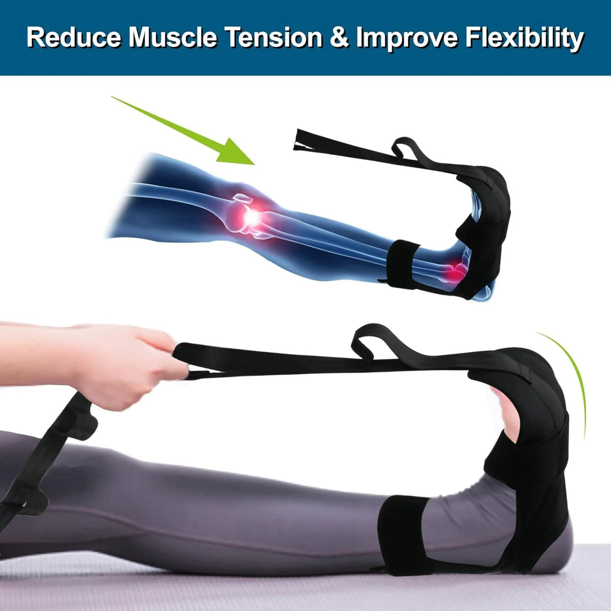Yoga Leg Strech Belt - Leg Stretching Strap For Beginner