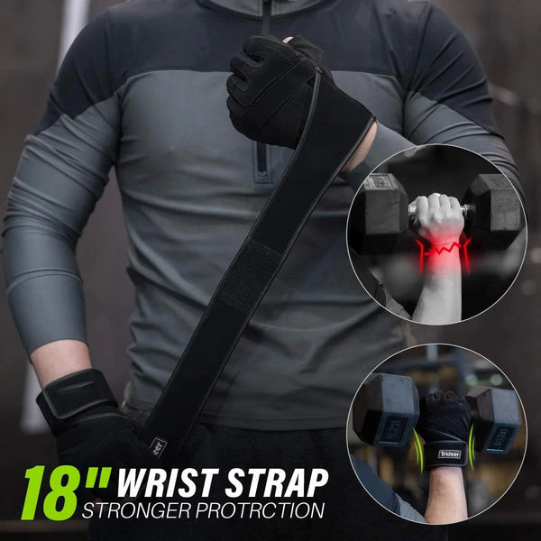 Gym Gloves Workout - Weight Lifting With Wrist Support