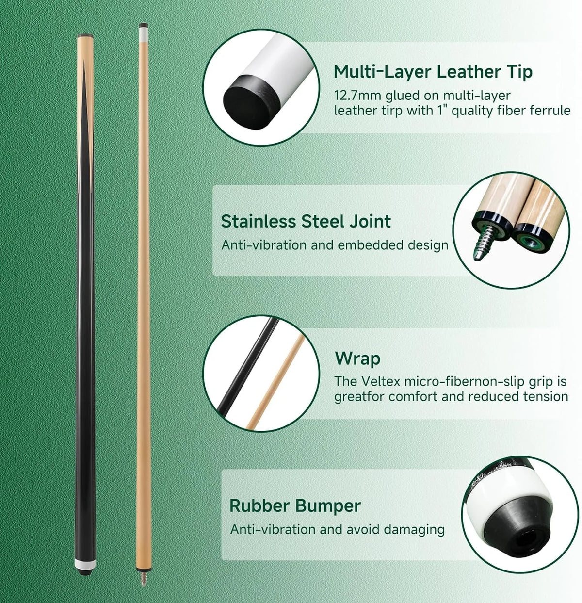 Leosportz Snooker Biliard Pool Stick - Join Stick For Pool Ball Table