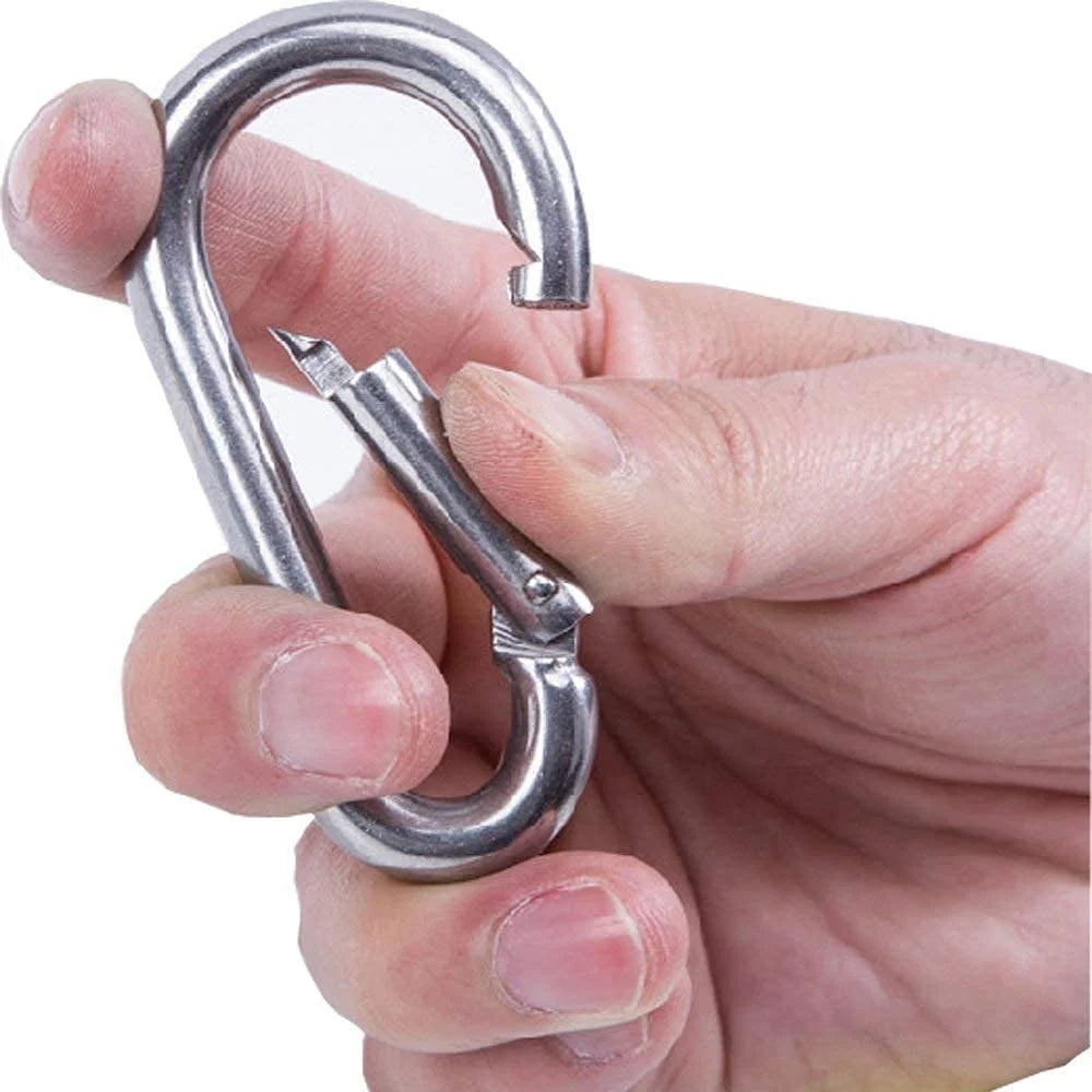 Stainless Steel Snap Hook – Safety Lock Cable Attachment