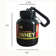 Whey Protein Powder Container Keychain - Easy To Carry