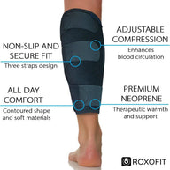 Leosportz Calf Compression Sleeves - Shin Support For Pain Relief