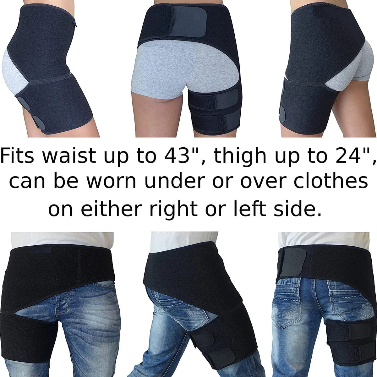 Hip Thigh Support Compression Brace - Groin Brace