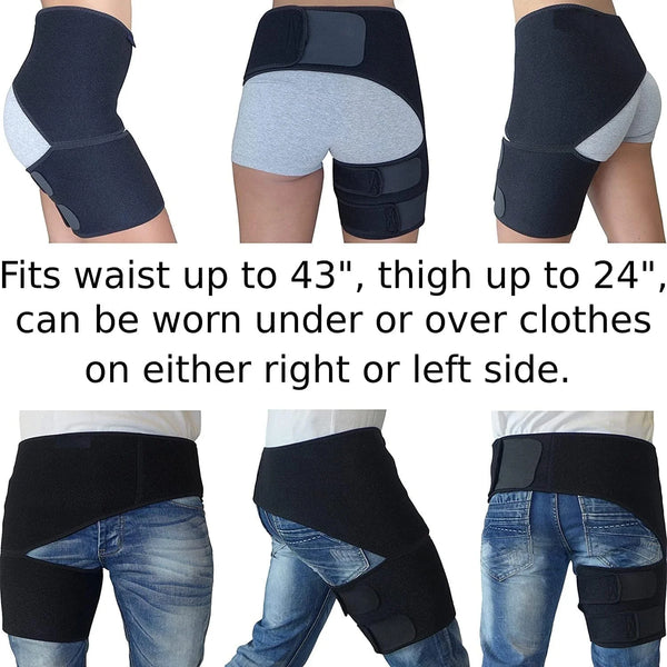 Hip Thigh Support Compression Brace - Groin Brace