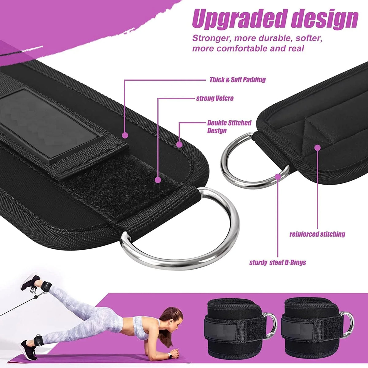 Ankle Strap For Gym Cable Machine - Heavy Ankle Band