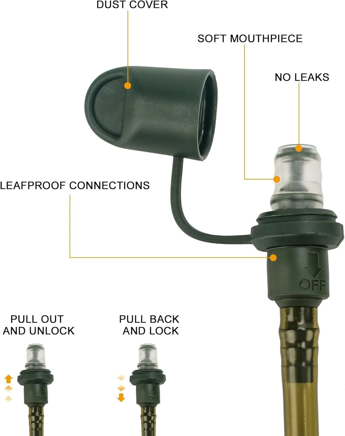 Hydration Bladder 2 Liter - Foldable Hydration Bottle