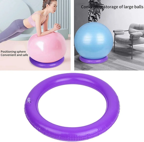 Gym Ball Ring - Yoga Ball Base Tube For Holding Exercise