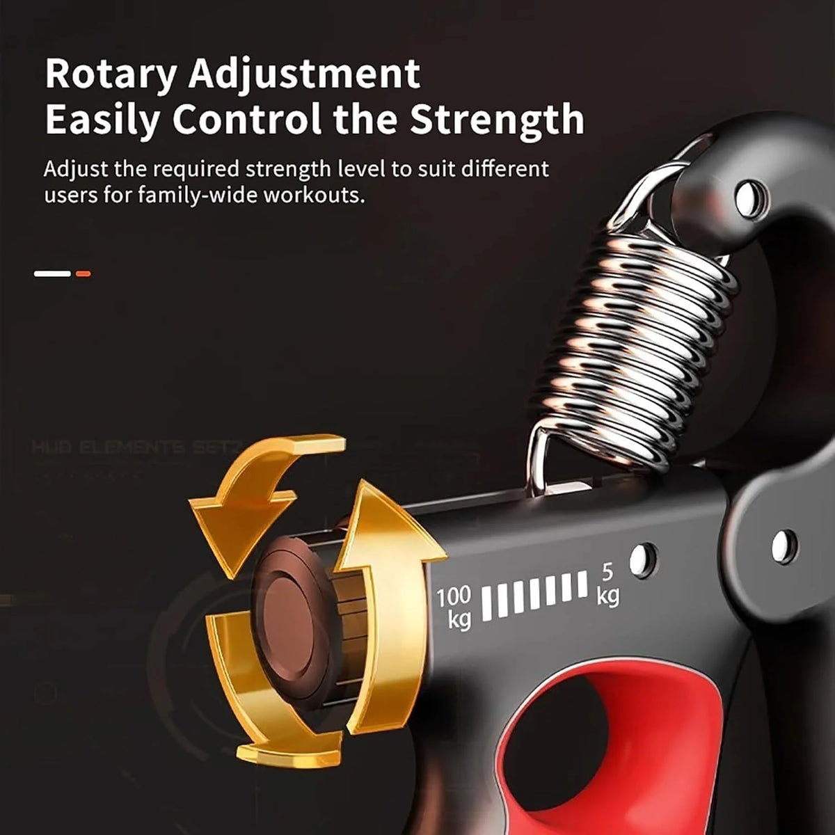 Hand Grip Strength Trainer (100 Kgs) - Forearm Strength