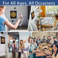 Leosportz Magnetic Dart Board Game - 6 Pc Darts Magnetic Dart Mat