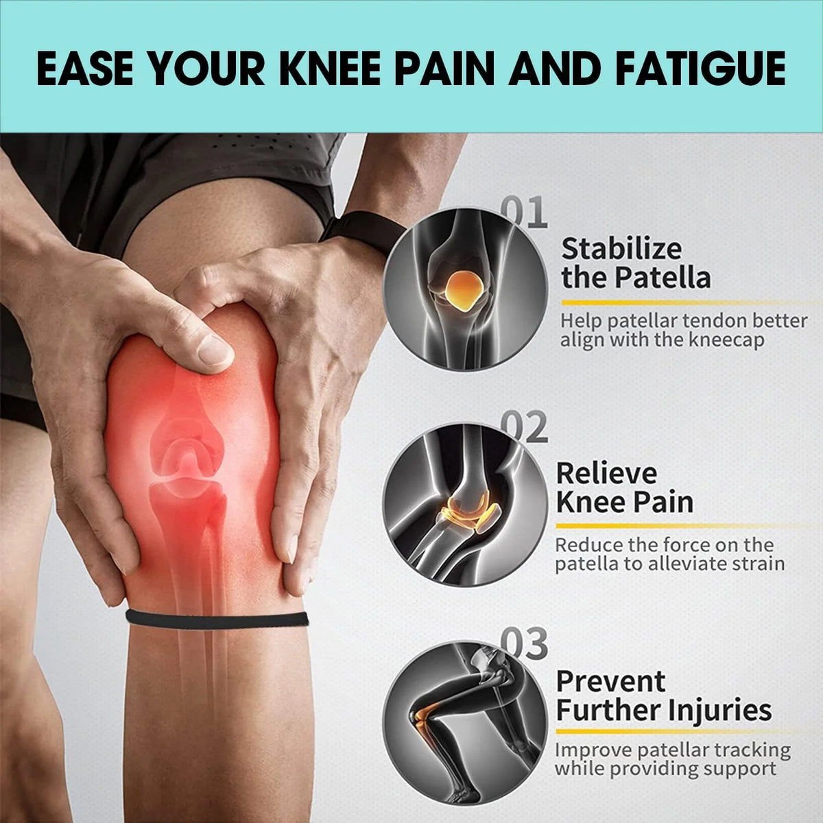 Patella Support Ring Anti - Slip Patellar Knee Bandhiking